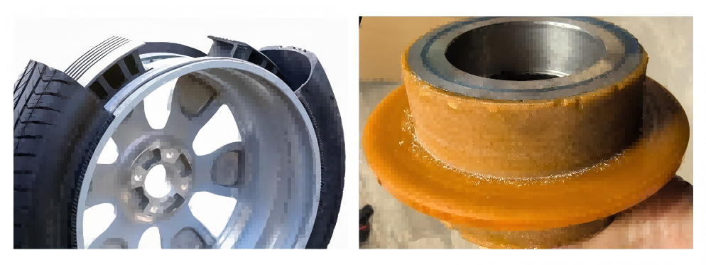 Polyurethane solid wheel